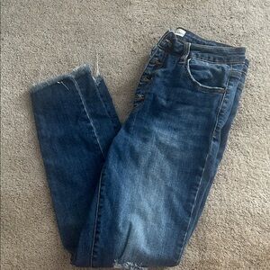 Women's Blue Cropped Jeans